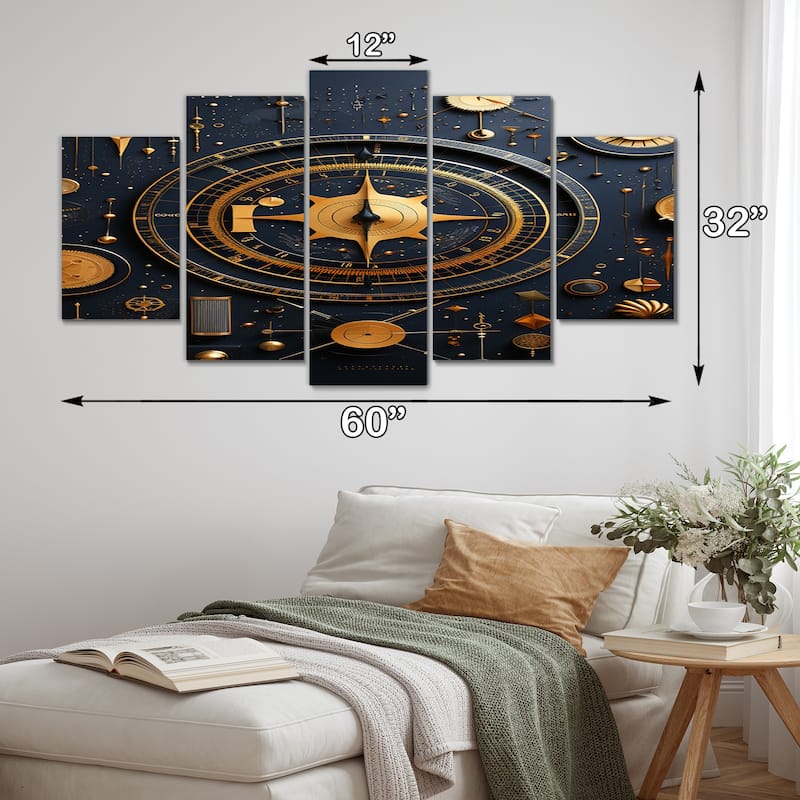 Designart "Grey Buffalo Gentle Guardians I" Animals Multipanel Wall Art Print set