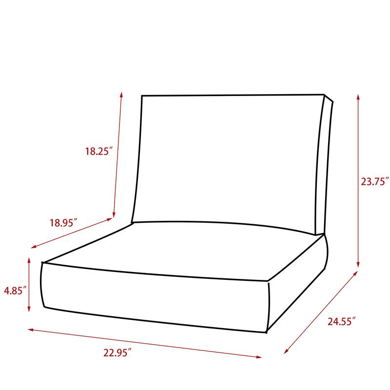 Outdoor Waterproof Rectangle Deep Seat Chair Cushion