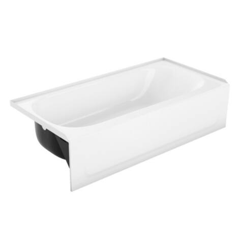 PROFLO 60" x 30" Left Hand Steel Soaking Tub - White