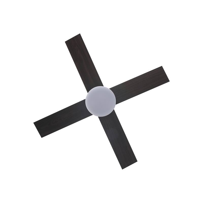 42'' Black Indoor Ceiling Fan with Light Remote Control