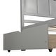 preview thumbnail 8 of 16, Platform Storage Bed, 2 drawers with wheels, Twin Size Frame