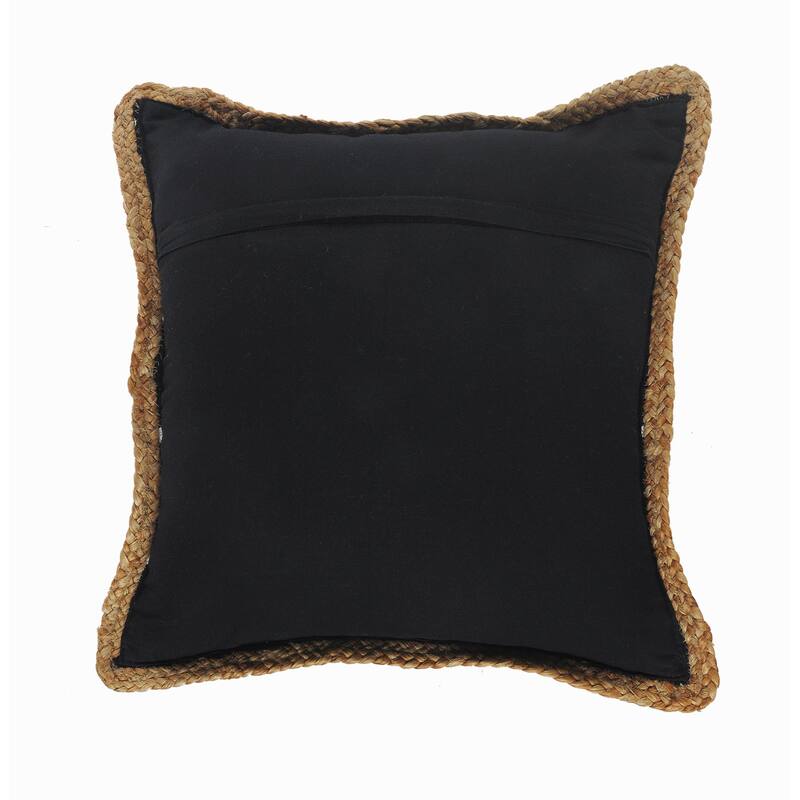 Sevita Riley Black/White Striped Cotton Blend Throw Pillow, Set of 2
