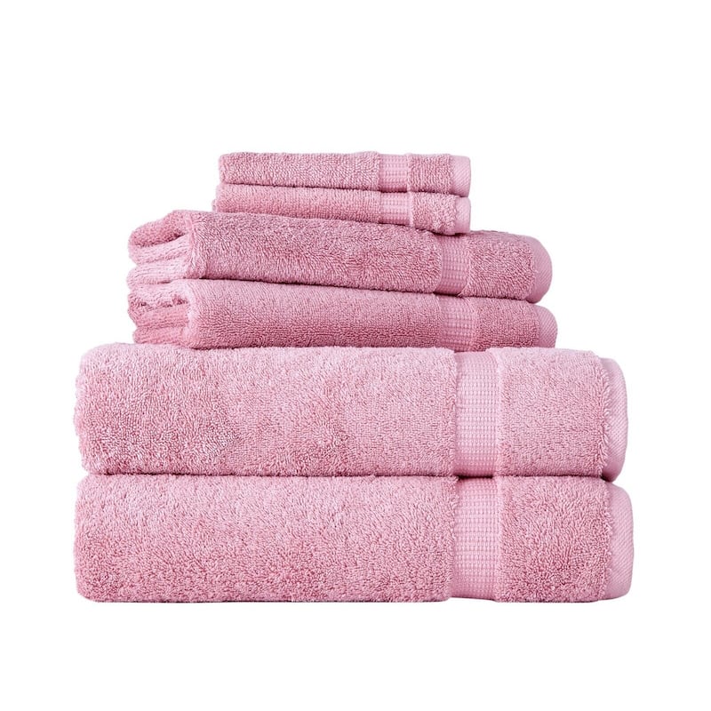 Luxury Turkish Villa Collection Bathroom Towel - Quick Dry Bath Towel Set (Set of 6)