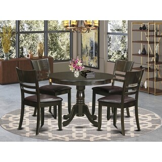 5-piece Small Dining Table Set Includes a Kitchen Table and 4 Dinette ...