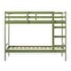 preview thumbnail 13 of 12, Transitional, Modern style Modern Simple Solid Wood Twin Over Twin Bunk Bed