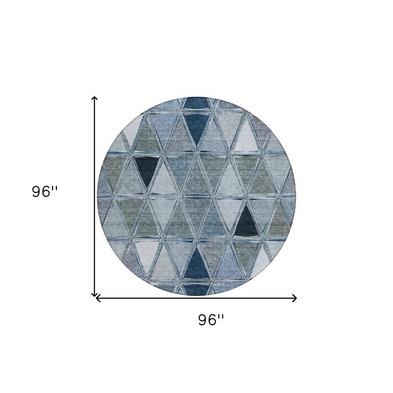 HomeRoots Geometric Transitional Rectangle Outdoor Rug