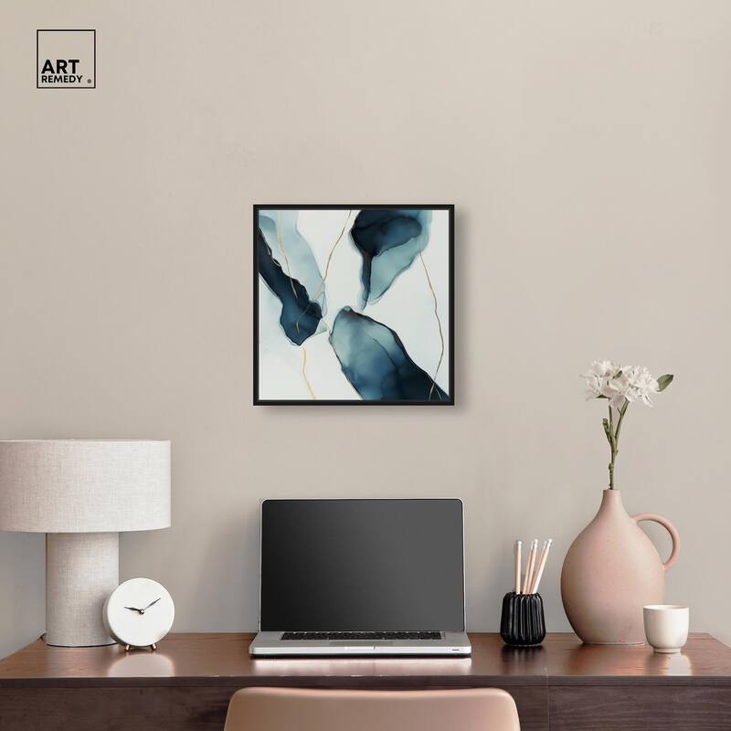 Cerulean Flow II Canvas by Art Remedy