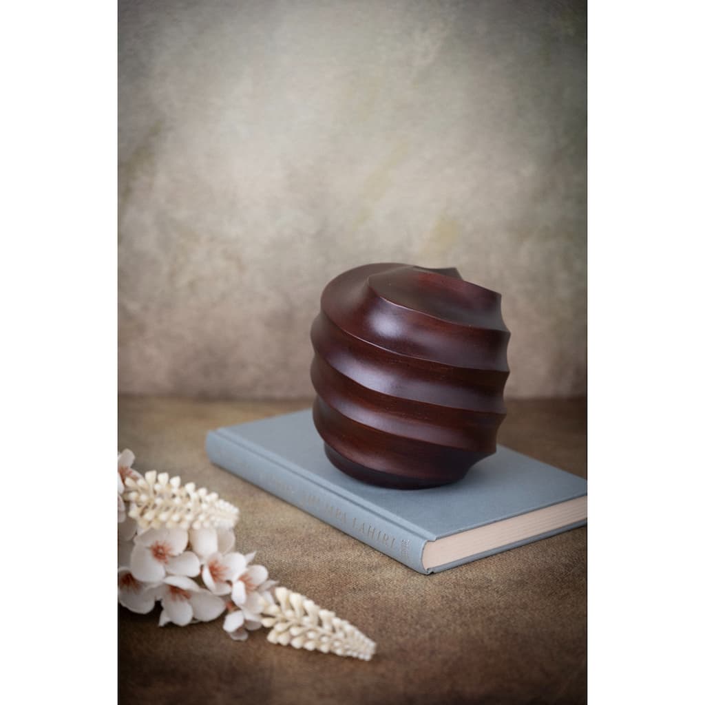 Small Twirl Metal Decoration - 5" - Brown