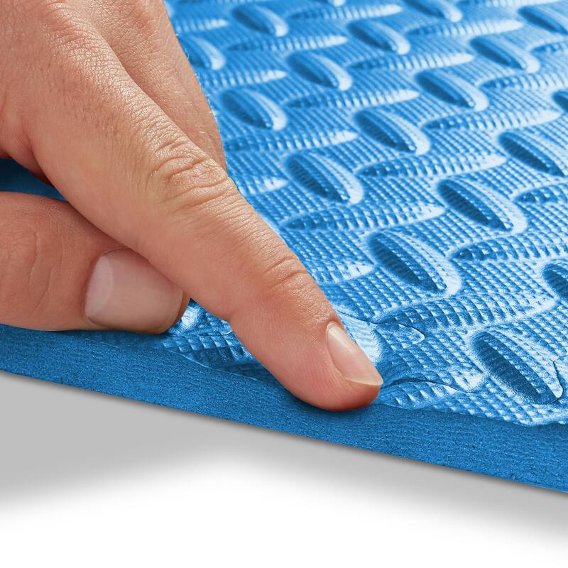 30 Gym Exercise Flooring Mats 24in Foam Workout Floor Tiles Blue - Large
