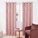 preview thumbnail 83 of 112, Deconovo Silver Wave 52 Width Curtain Panel Pair (2 Panel) W52"x L84" - Coral Pink