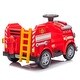 preview thumbnail 9 of 18, 12V Electric Ride On Fire Truck with Realistic Lights, Sounds, Interactive Fire Tools, Safe Slow Start,for Kids 3-7.