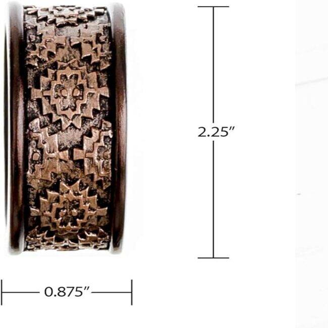 Creative Scents Dublin Brown Napkin Rings Set of 6