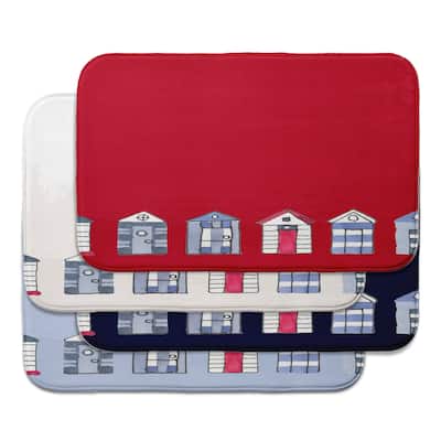 Beach Huts Bath Mat
