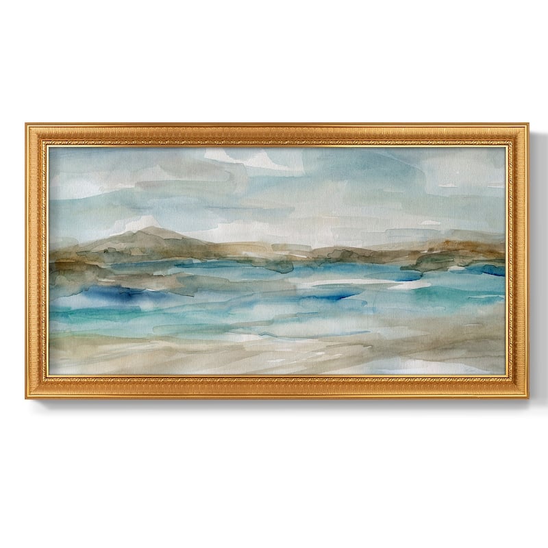 Peaceful Beach II Premium Framed Canvas- Ready to Hang
