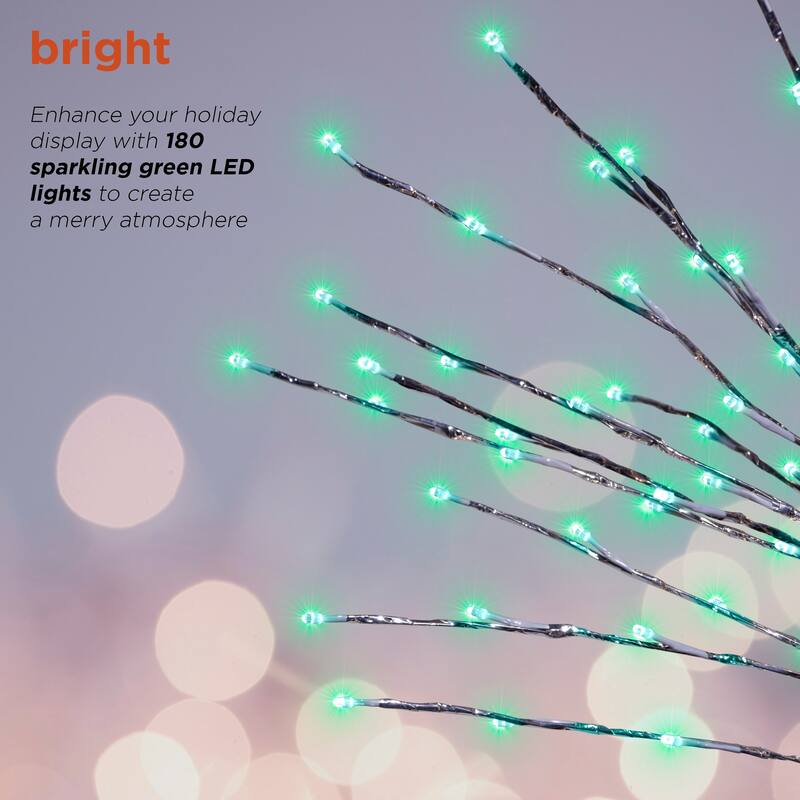 Alpine Corporation 60"H Indoor/Outdoor Artificial Christmas Tree with LED Lights