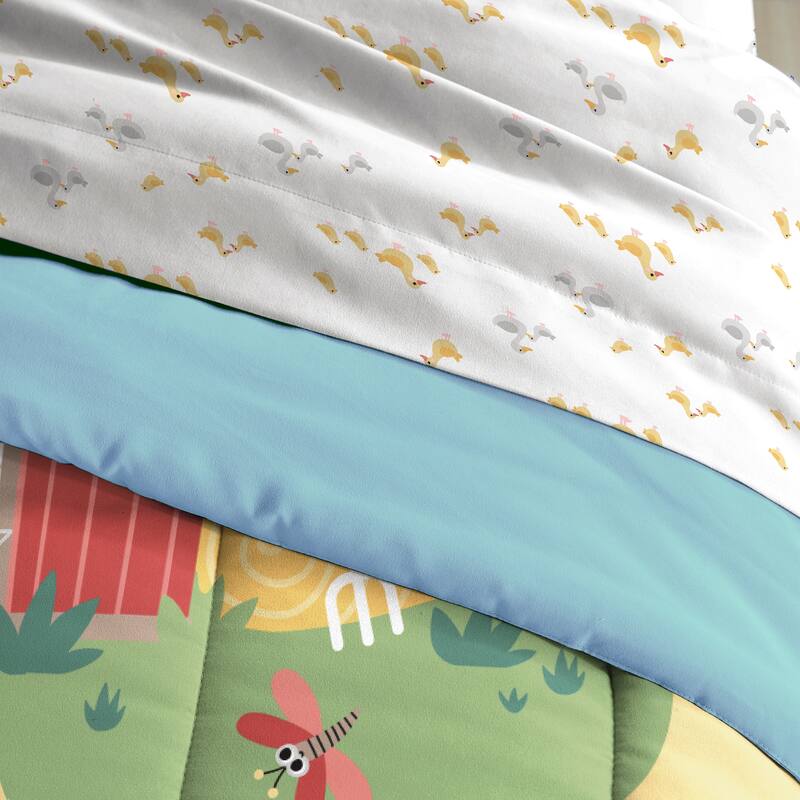 Dream Factory Barnyard Animals Bed-In-A-Bag Comforter Set