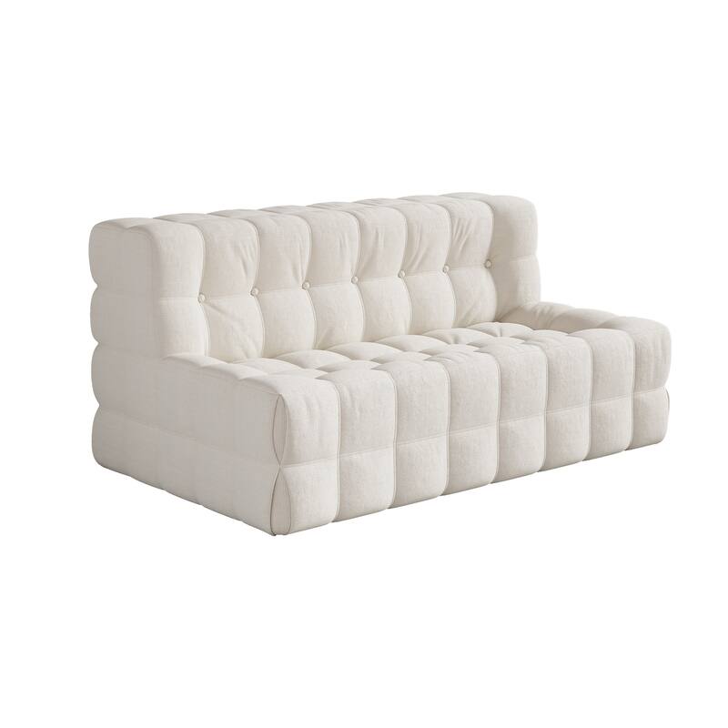 JASIWAY Modern Corduroy Fabric Upholstered Sofa