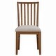 preview thumbnail 5 of 3, Simply Solid Bruckner Slatback Chair with Upholstered Seat - Pack of 2