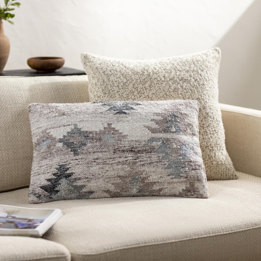 Meredith Rustic Geometric Accent Pillow