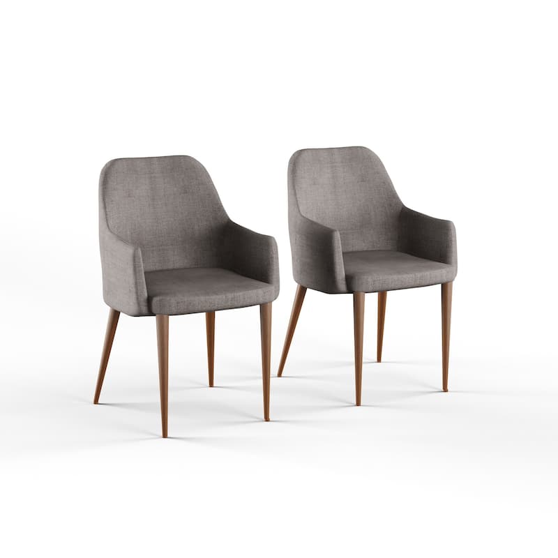 Carson Mid-century Fabric Dining Chair (Set of 2) by Christopher Knight Home