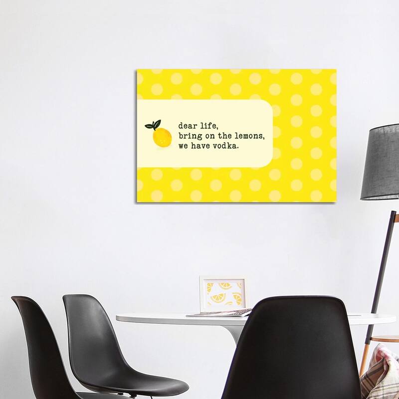 iCanvas "Vodka Lemon" by The Whiskey Ginger Canvas Print - 26x40x1.5
