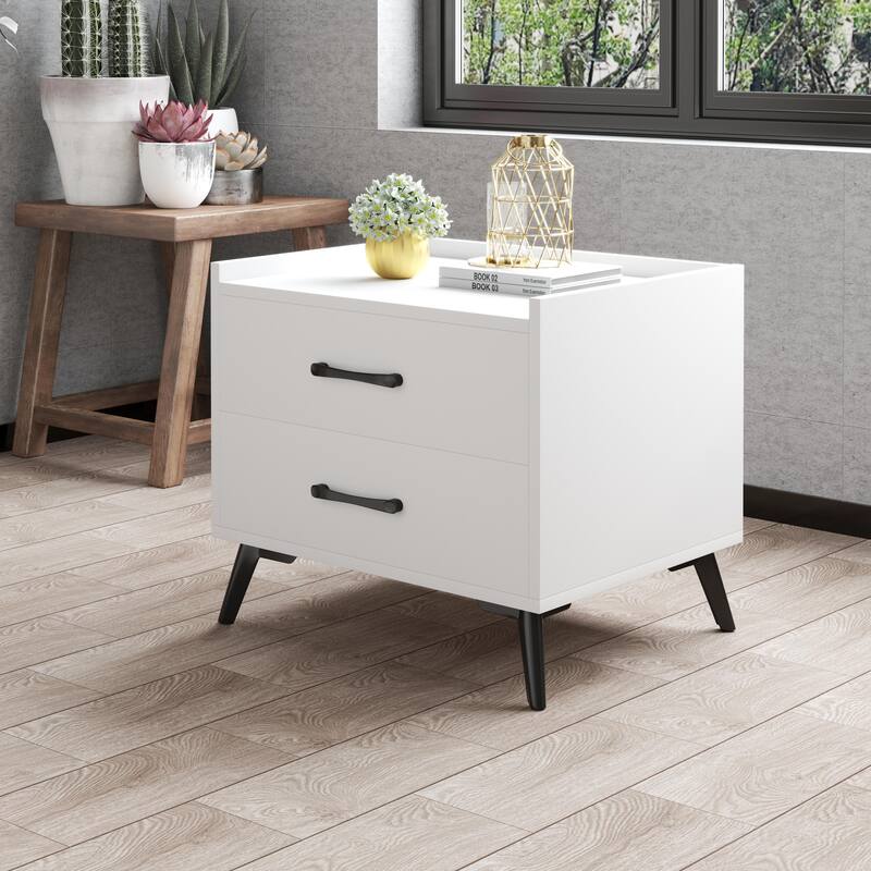 Edge Protection Design 2-Drawer Nightstand