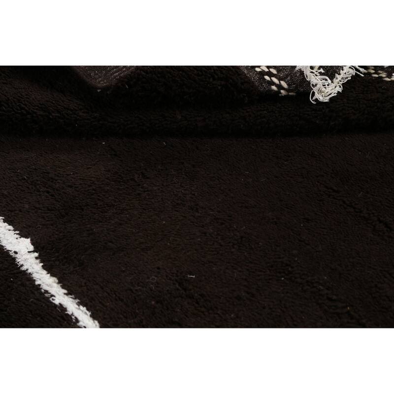 Modern Moroccan Oriental Area Rug Wool Hand-knotted Office Carpet - 5'3" x 9'0"