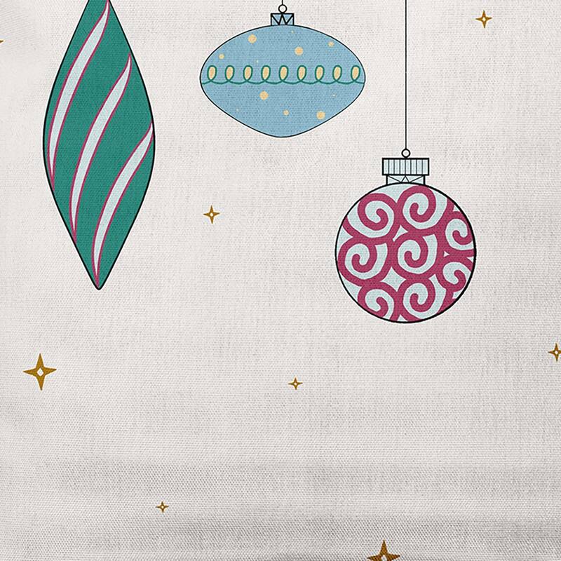Light Bright Christmas Soft Spun Polyester Decorative Throw Pillow