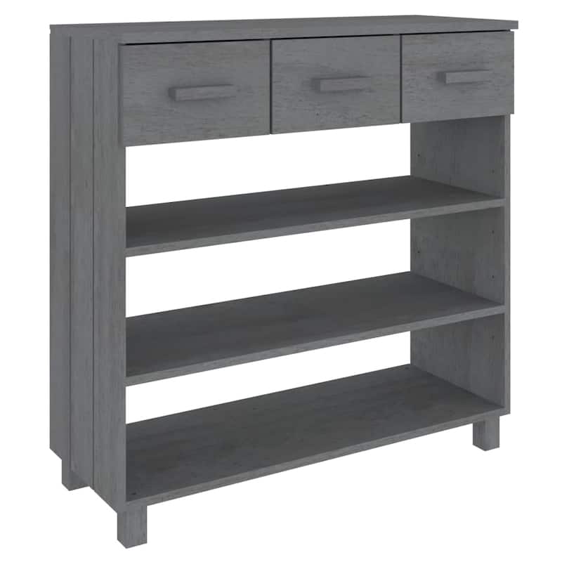 vidaXL Console Table Entryway Table Narrow Side Table HAMAR Solid Wood Pine - 35.4" x 13.8" x 35.4"