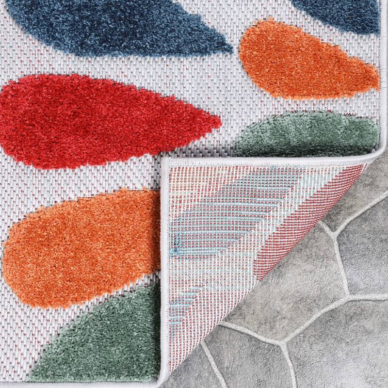 Superior Marigold Oversized Floral Indoor Outdoor Area Rug