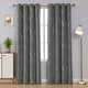 preview thumbnail 98 of 106, Deconovo Silver Line 52 Width Curtain Panel Pair (2 Panel) W52" x L108" - Light Grey