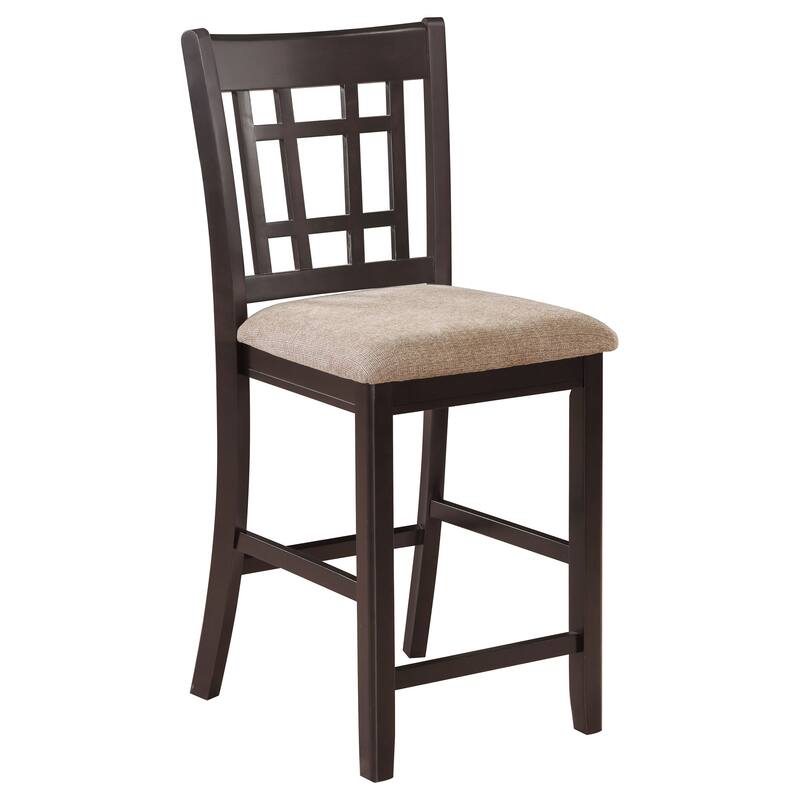 Lavon Wood Lattice Back Counter Height Stools (Set of 2) - 18.50'' x 20.25'' x 41.25''