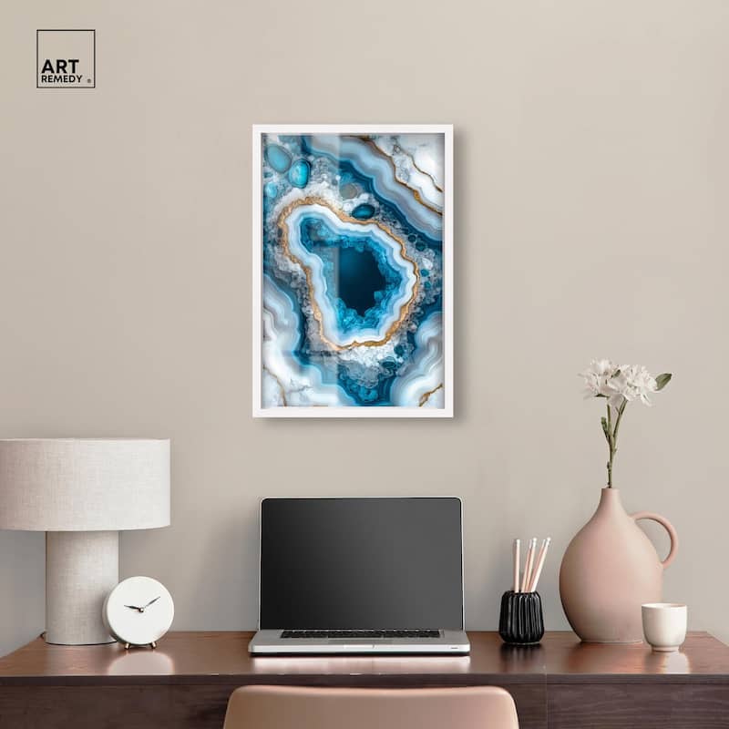 Gilded Geode Eye I Shadowbox by Art Remedy