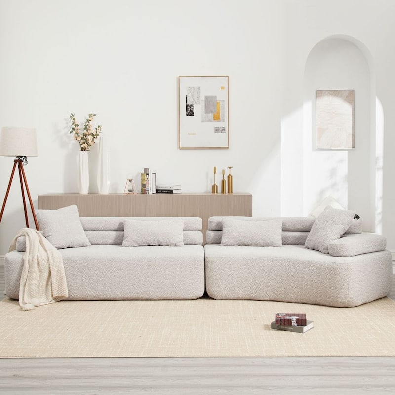 Modular Sectional Foam-Filled Sleeper Sofa Bed
