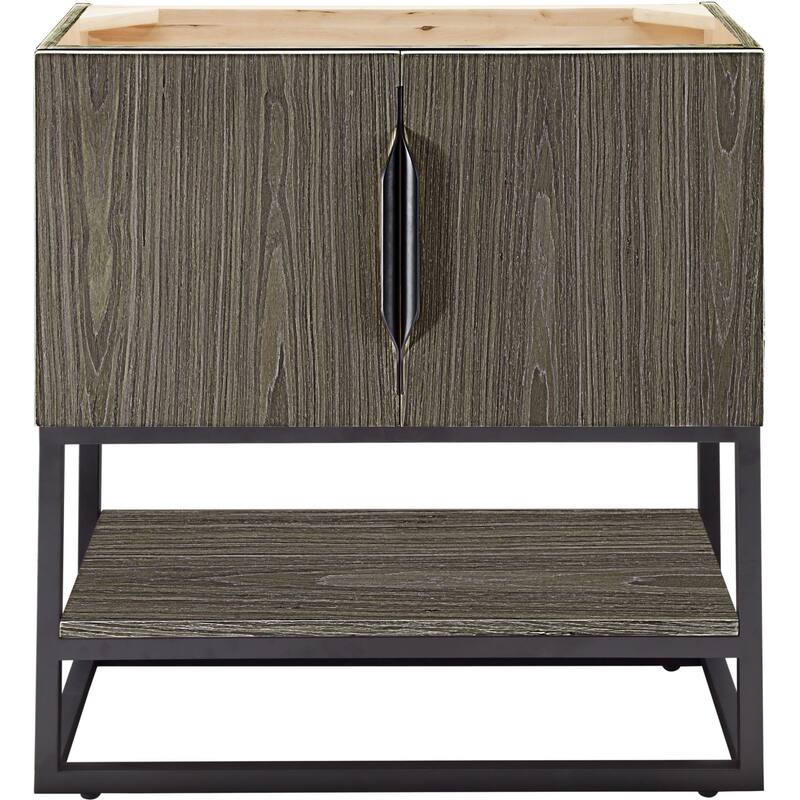 James Martin Vanities 883-V31.5-MB Columbia 32" Single Basin Hardwood - Ash Gray