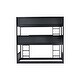 preview thumbnail 9 of 49, Triple Bunk Bed with Ladders,Guardrails,Twin over Twin over Twin