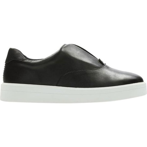 clarks womens leather sneakers