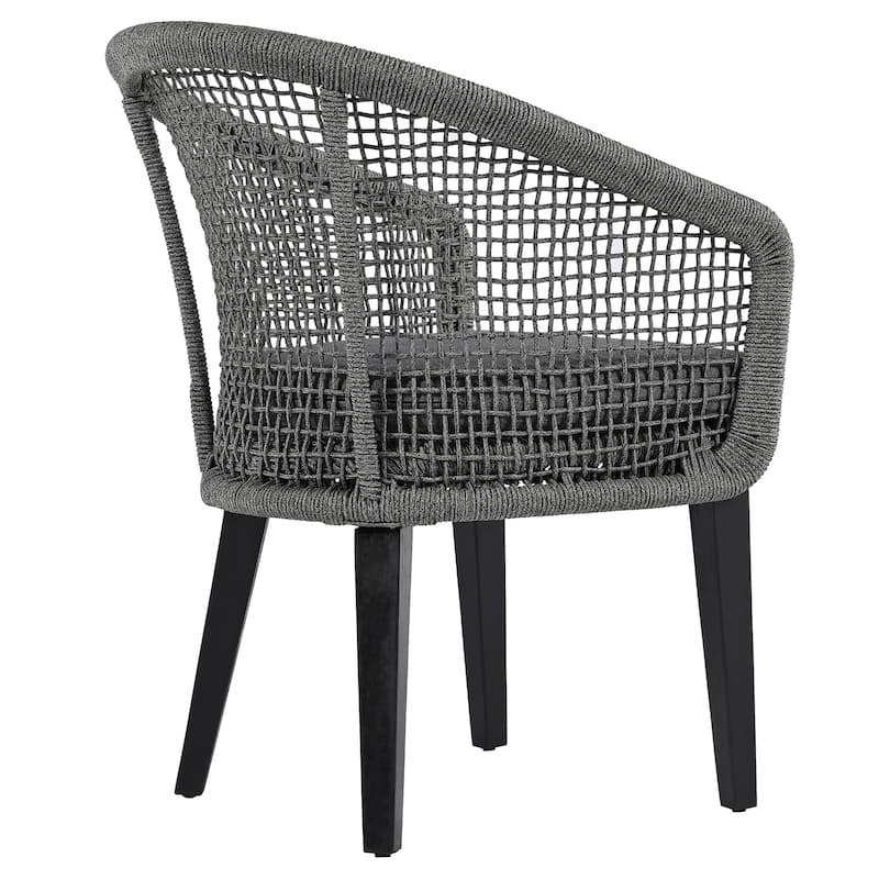 SAFAVIEH Outdoor Living Saxon Rope Chair (Set Of 2) - 24"W x 25"D x 33"H