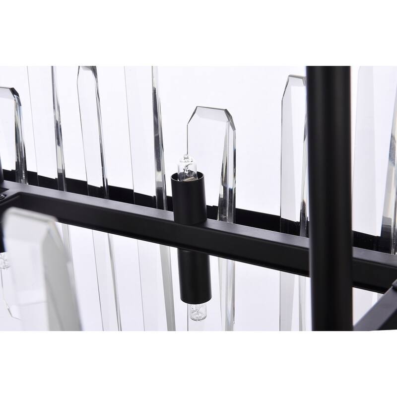 Indigo Home 36 inch crystal rectangle chandelier