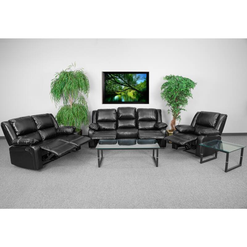 Reclining Sofa Set - 36" - 77"W x 35" - 64"D x 38"H