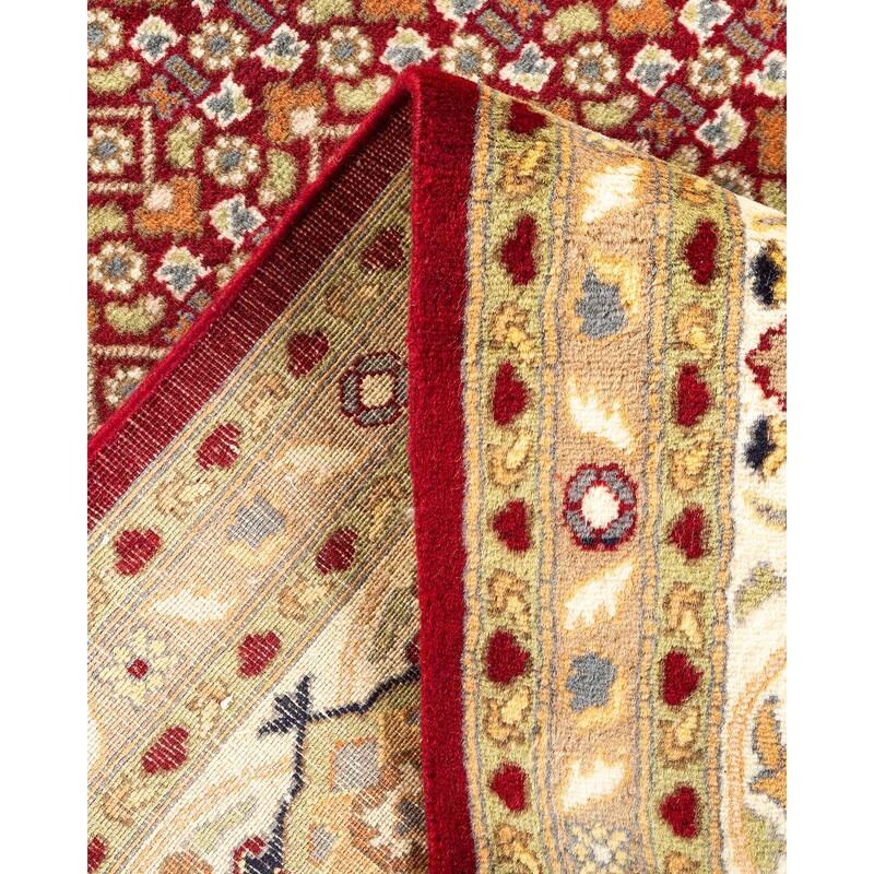 Overton Hand Knotted Wool Vintage Inspired Traditional Mogul Red Area Rug - 8 x 10