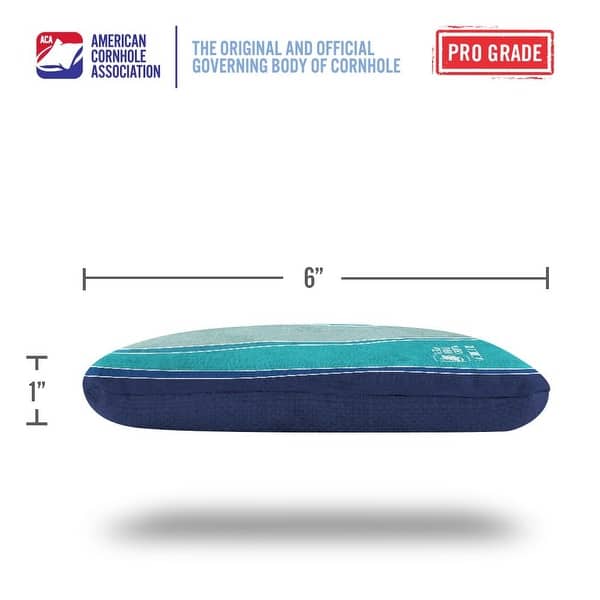 Multicolor Waves Blue Dual Sided Cornhole Bags