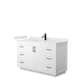 Option White, Black Trim, White Quartz Top