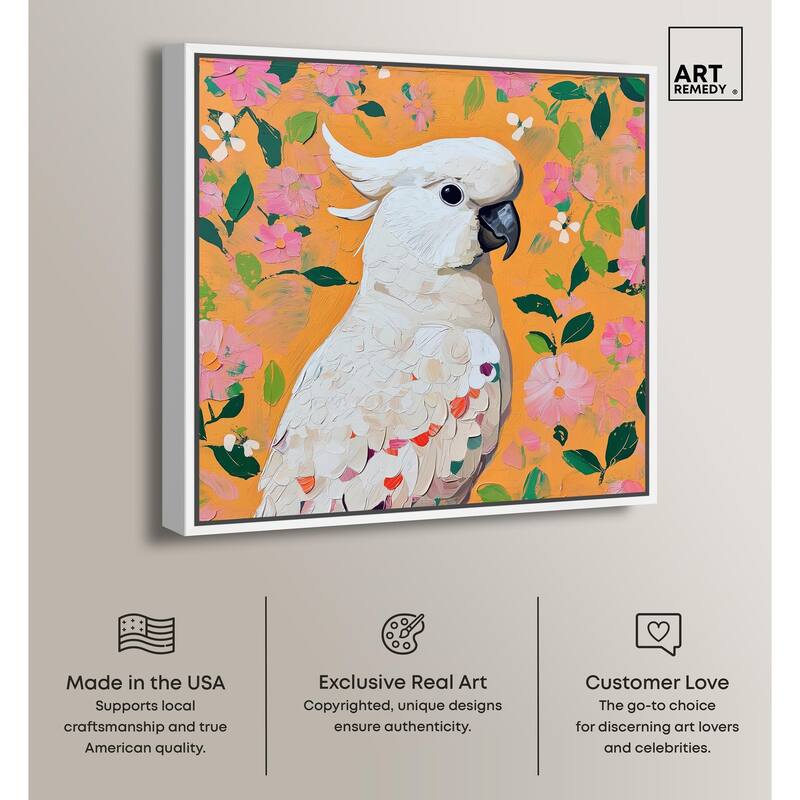 White Cockatoo II Canvas by Art Remedy