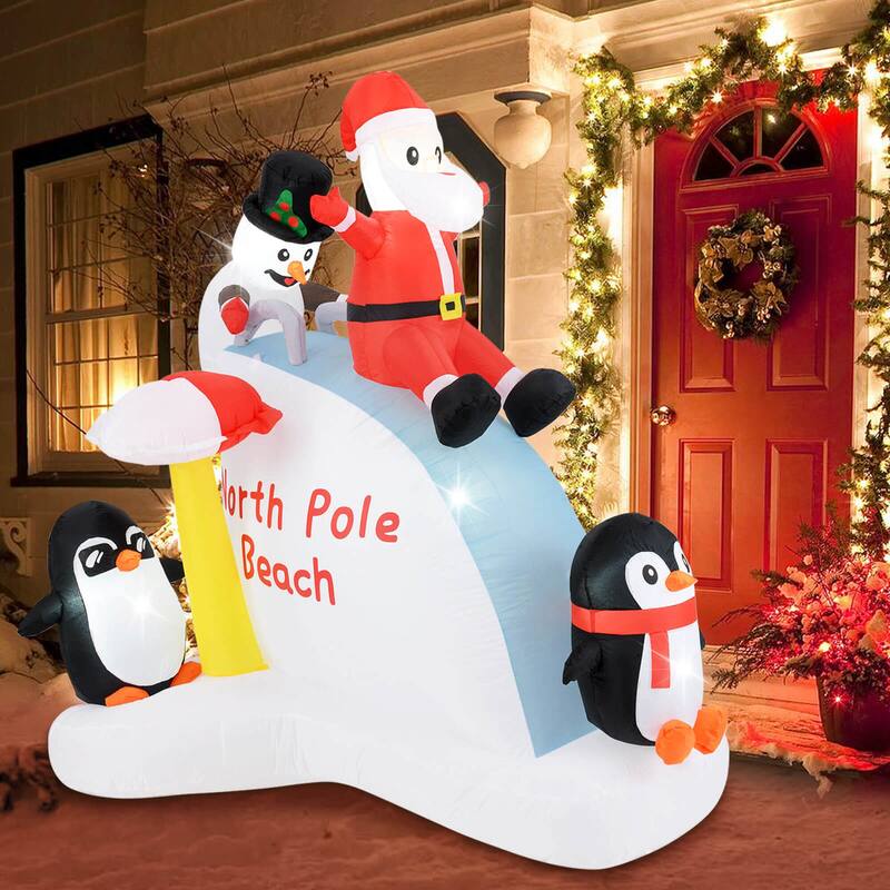 Costway 6 Ft Christmas Inflatable with LED lights Indoor/Outdoor - See Details