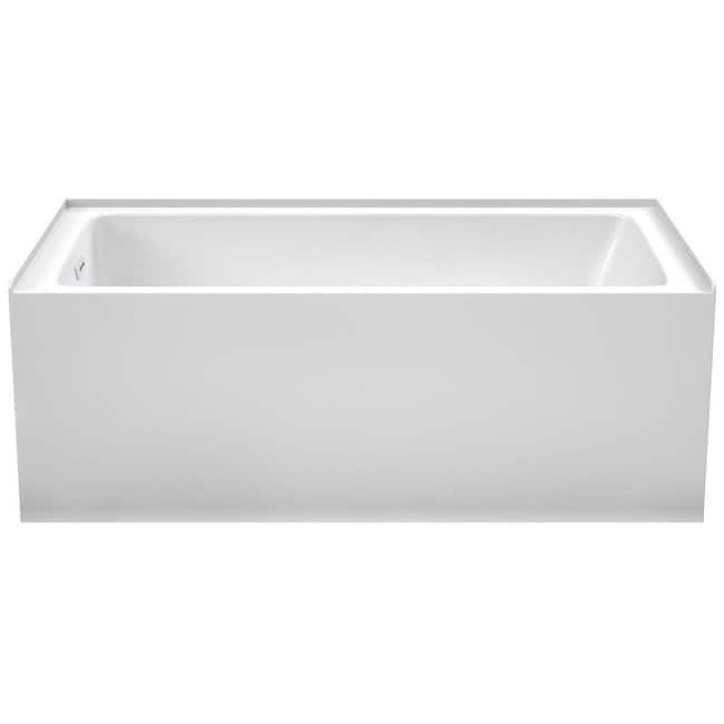 Wyndham Collection Grayley 60" Three Wall Alcove Acrylic Soaking Tub