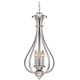 preview thumbnail 12 of 11, Vaxcel Lighting Monrovia 3 Light Mini Foyer Pendant Brushed Nickel