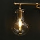 preview thumbnail 18 of 42, Modern 3-Light Gold Bathroom Vanity Light Organic Bulb Shape Glass Wall Sconce