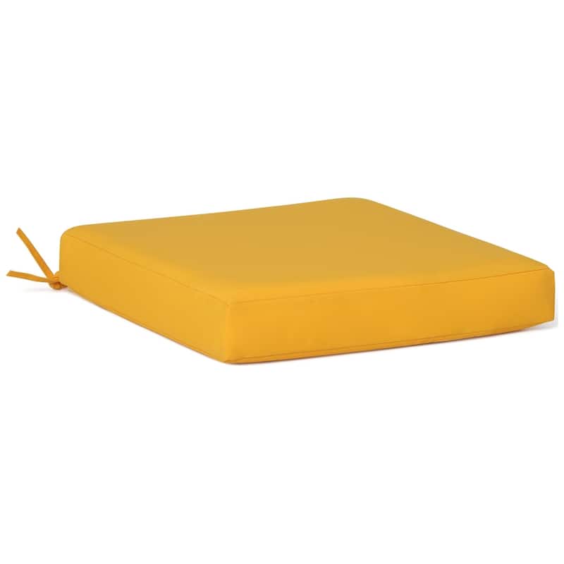 Fading Free All Weather Outdoor Patio Seat Cushions (Set of 2) - Without Welt