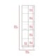 preview thumbnail 9 of 10, Ibis 14-inch Wide Linen Cabinet with Double Doors, 4 Interior Shelves, and 2 Cabinets